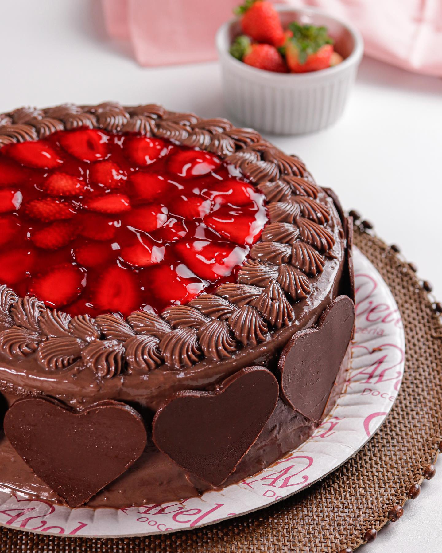 Torta de Amor de Morango